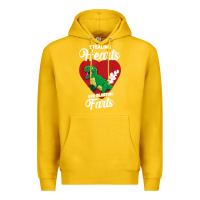 Lemon stealing hearts and blasting farts valentine's day t shirt Premium Hoodie - linhVisuals