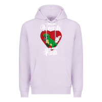 Lilac stealing hearts and blasting farts valentine's day t shirt Premium Hoodie - linhVisuals