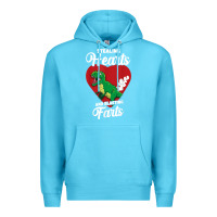 Ocean Blue stealing hearts and blasting farts valentine's day t shirt Premium Hoodie - linhVisuals