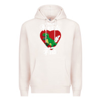 Pale Pink stealing hearts and blasting farts valentine's day t shirt Premium Hoodie - linhVisuals