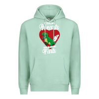 Seafoam stealing hearts and blasting farts valentine's day t shirt Premium Hoodie - linhVisuals