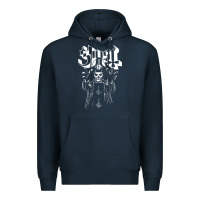 Navy GHOST Premium Hoodie - linhVisuals