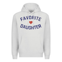 Dove Grey womens favorite daughter heart distressed vintage faded classic t shir Premium Hoodie - linhVisuals