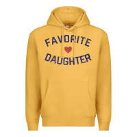 Mustard womens favorite daughter heart distressed vintage faded classic t shir Premium Hoodie - linhVisuals