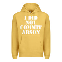 Antique Gold i did not commit arson for arson investigator t shirt Premium Hoodie - linhVisuals