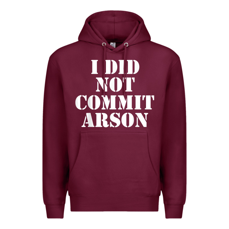 I Did Not Commit Arson For Arson Investigator T Shirt Premium Hoodie by linhVisuals | Teevron