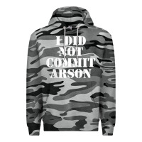 Slate Camo i did not commit arson for arson investigator t shirt Premium Hoodie - linhVisuals