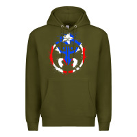 Army Green taino coqui symbol   boricua   hispanic heritage t shirt Premium Hoodie - linhVisuals