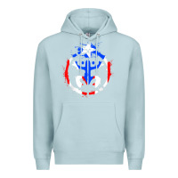 Blue Mist taino coqui symbol   boricua   hispanic heritage t shirt Premium Hoodie - linhVisuals