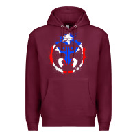 Burgundy taino coqui symbol   boricua   hispanic heritage t shirt Premium Hoodie - linhVisuals