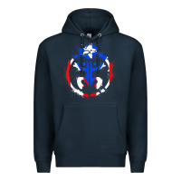 Navy taino coqui symbol   boricua   hispanic heritage t shirt Premium Hoodie - linhVisuals