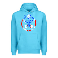 Ocean Blue taino coqui symbol   boricua   hispanic heritage t shirt Premium Hoodie - linhVisuals