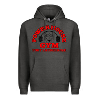 Charcoal Heather POWERHOUSE GYM CLASSIC Premium Hoodie - linhVisuals