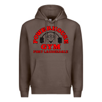 Coffee POWERHOUSE GYM CLASSIC Premium Hoodie - linhVisuals
