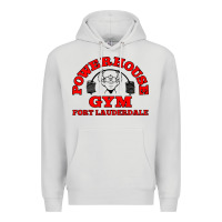 Dove Grey POWERHOUSE GYM CLASSIC Premium Hoodie - linhVisuals