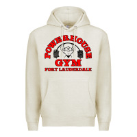 Oatmeal Heather POWERHOUSE GYM CLASSIC Premium Hoodie - linhVisuals