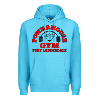 Ocean Blue POWERHOUSE GYM CLASSIC Premium Hoodie - linhVisuals