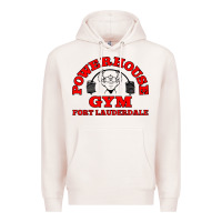 Pale Pink POWERHOUSE GYM CLASSIC Premium Hoodie - linhVisuals