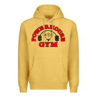 Antique Gold POWERHOUSE GYM VINTAGE SPORT Premium Hoodie - linhVisuals