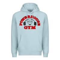 Blue Mist POWERHOUSE GYM VINTAGE SPORT Premium Hoodie - linhVisuals