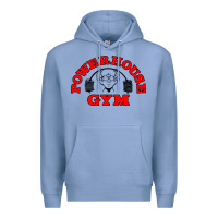 Colony Blue POWERHOUSE GYM VINTAGE SPORT Premium Hoodie - linhVisuals