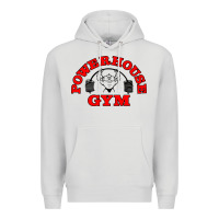 Dove Grey POWERHOUSE GYM VINTAGE SPORT Premium Hoodie - linhVisuals