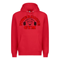 Red POWERHOUSE GYM VINTAGE SPORT Premium Hoodie - linhVisuals