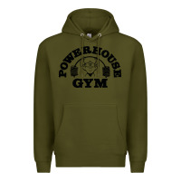 Army Green POWERHOUSE GYM Premium Hoodie - linhVisuals