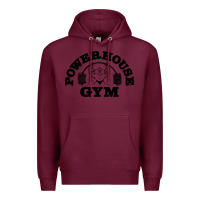 Burgundy POWERHOUSE GYM Premium Hoodie - linhVisuals