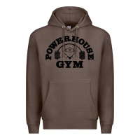 Coffee POWERHOUSE GYM Premium Hoodie - linhVisuals