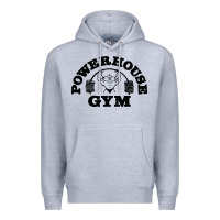 Heather Grey POWERHOUSE GYM Premium Hoodie - linhVisuals