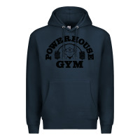 Navy POWERHOUSE GYM Premium Hoodie - linhVisuals