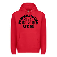 Red POWERHOUSE GYM Premium Hoodie - linhVisuals
