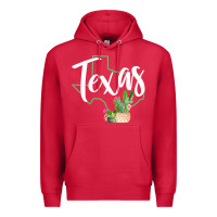Cardinal texas state map pride cactus vintage texas sweatshirt Premium Hoodie - linhVisuals