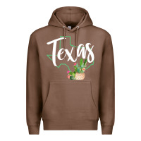 Chestnut texas state map pride cactus vintage texas sweatshirt Premium Hoodie - linhVisuals