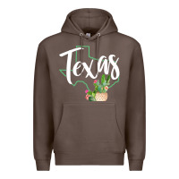 Coffee texas state map pride cactus vintage texas sweatshirt Premium Hoodie - linhVisuals