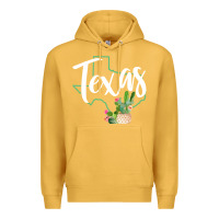 Mustard texas state map pride cactus vintage texas sweatshirt Premium Hoodie - linhVisuals