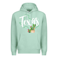 Seafoam texas state map pride cactus vintage texas sweatshirt Premium Hoodie - linhVisuals