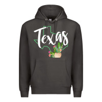 Smoke texas state map pride cactus vintage texas sweatshirt Premium Hoodie - linhVisuals