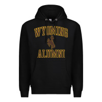 Black wyoming cowboys apparel alumni classic arch long sleeve t shirt Premium Hoodie - linhVisuals