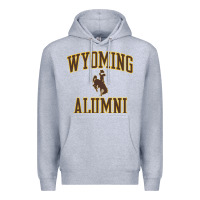 Heather Grey wyoming cowboys apparel alumni classic arch long sleeve t shirt Premium Hoodie - linhVisuals