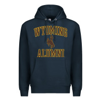 Wyoming Cowboys Apparel Alumni Classic Arch Long Sleeve T Shirt Premium Hoodie | Teevron