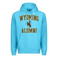 Ocean Blue wyoming cowboys apparel alumni classic arch long sleeve t shirt Premium Hoodie - linhVisuals