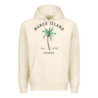 Tofu womens marco island florida colorful palm tree retro novelty art v nec Premium Hoodie - linhVisuals