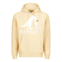 Pina Colada womens mommysaurus mom and baby dinosaur v neck t shirt Premium Hoodie - linhVisuals