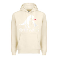 Tofu womens mommysaurus mom and baby dinosaur v neck t shirt Premium Hoodie - linhVisuals
