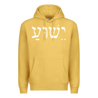 Antique Gold yeshua jesus in hebrew pullover hoodie Premium Hoodie - linhVisuals