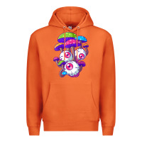 Carrot psychedelic mushroom hippie magic fungus shrooms trance rave t shirt Premium Hoodie - linhVisuals