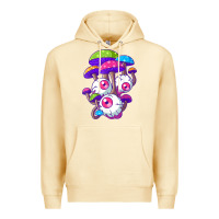 Pina Colada psychedelic mushroom hippie magic fungus shrooms trance rave t shirt Premium Hoodie - linhVisuals