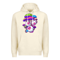 Sandshell psychedelic mushroom hippie magic fungus shrooms trance rave t shirt Premium Hoodie - linhVisuals